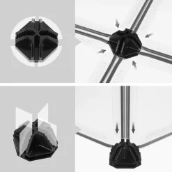 Flash Sale SONGMICS Parc modulable pour cochon d'inde 143 x 73 x 91 cm transparent