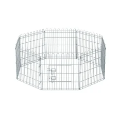 Cheap SONGMICS Parc pour chien 159 x 159 x 61 cm Argent