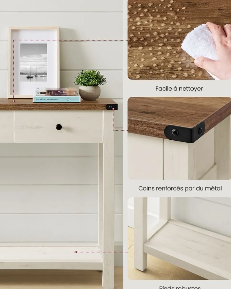 Store SONGMICS Pare-Vent Beige