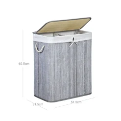 Discount SONGMICS Penderie tissu gris