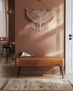 Cheap SONGMICS Petit tabouret de rangement pliable PU 31 x 41 x 31 cm noir d’encre