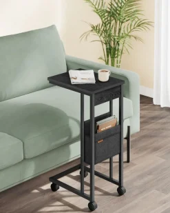 Flash Sale SONGMICS Petite table d’appoint 30 x 40 x 60 cm brou de noix et blanc