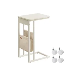 Flash Sale SONGMICS Petite table d’appoint 30 x 40 x 60 cm brou de noix et blanc