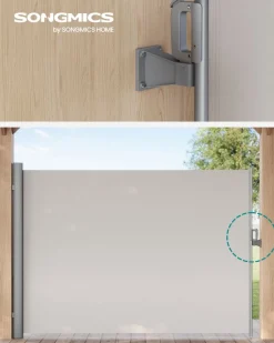 Sale SONGMICS Piquet de sol pour store latéral Gris