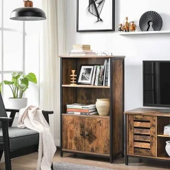 Flash Sale SONGMICS Placard 2 portes industriel Marron Rustique