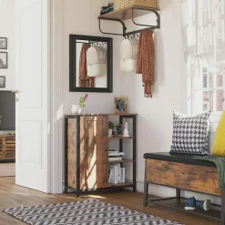 Store SONGMICS Placard 3 étagères industriel