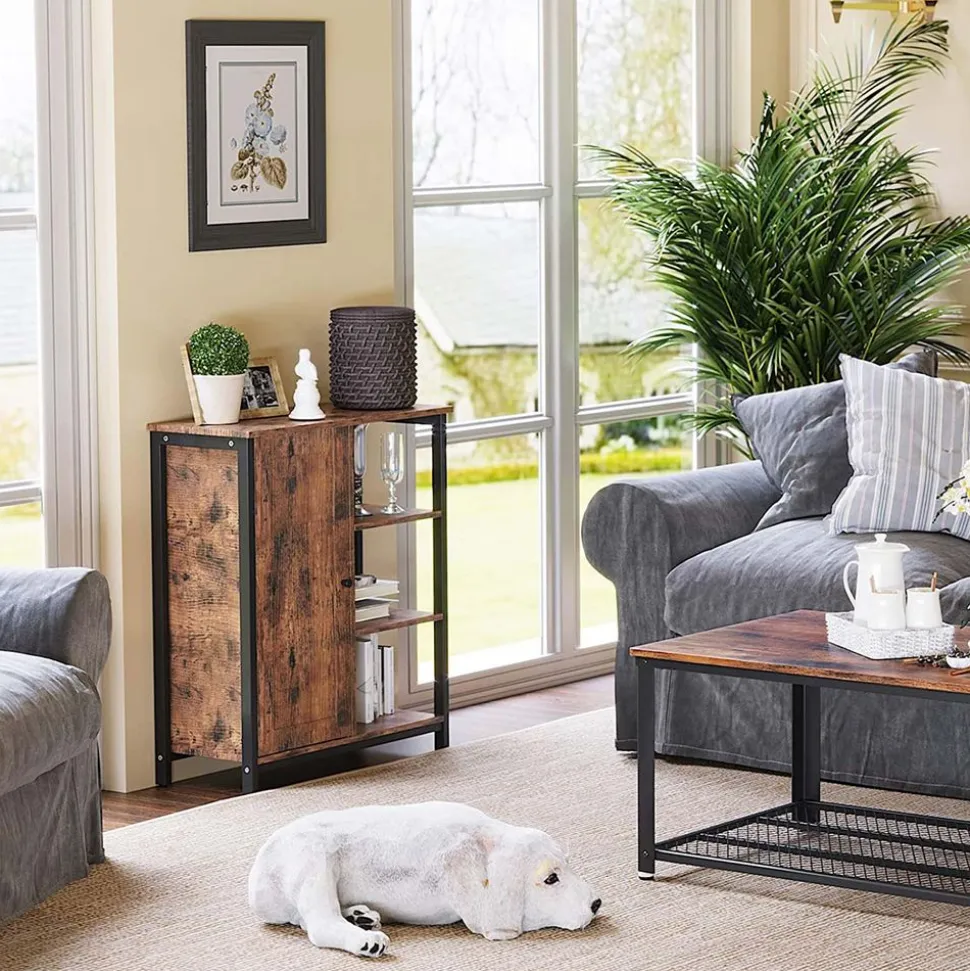 Store SONGMICS Placard 3 étagères industriel