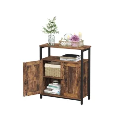 Outlet SONGMICS Placard façon lattes Blanc