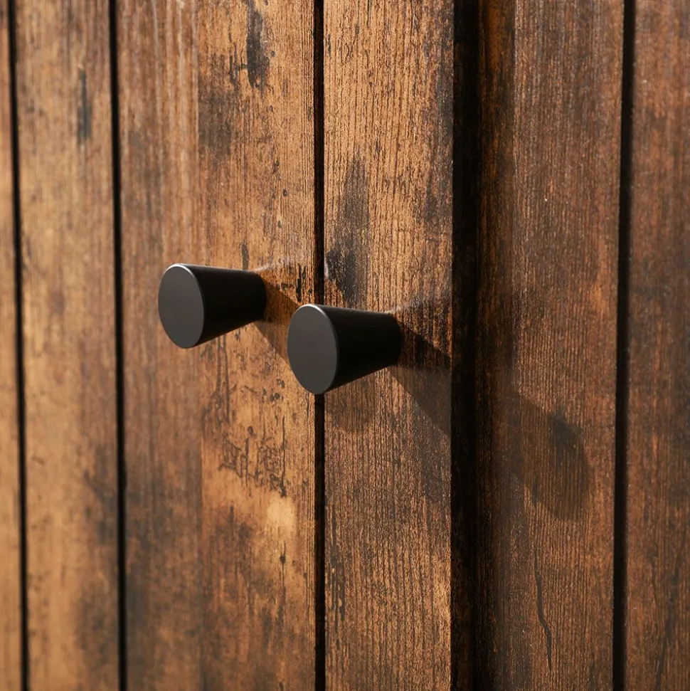 Outlet SONGMICS Placard façon lattes Blanc