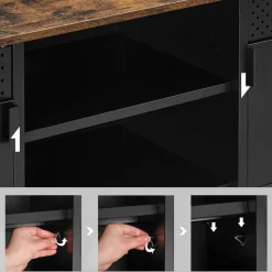 Cheap SONGMICS Placard miroir ３ portes