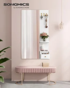 Discount SONGMICS Placard mural ２ portes blanc