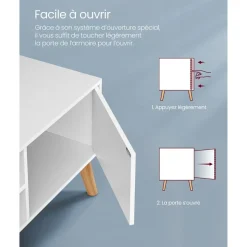 Best Sale SONGMICS Placard mural salle de bain Blanc