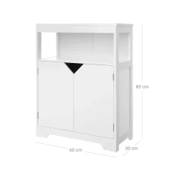 Flash Sale SONGMICS Placard salle de bain quadrillage Blanc