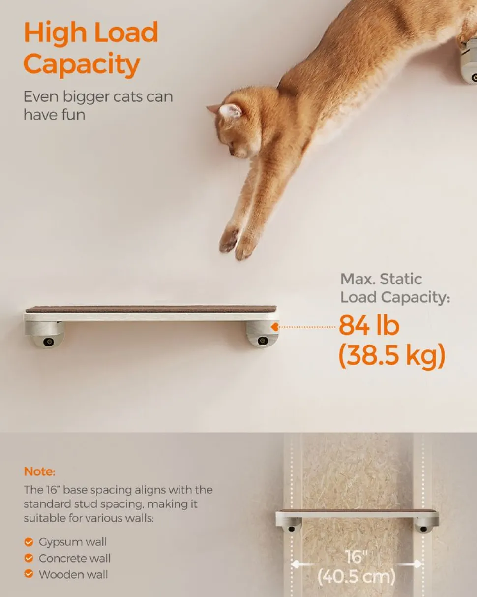 Discount SONGMICS Planet Enemble de 10 meubles pour chat muraux Marron Avoine + Marron Café