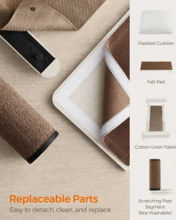 Discount SONGMICS Planet Enemble de 10 meubles pour chat muraux Marron Avoine + Marron Café