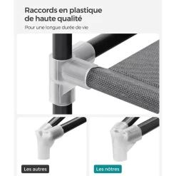 Fashion SONGMICS Plateau de lit pinces réglables beige naturel