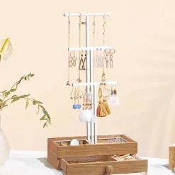 Best SONGMICS Portant 3 barres Blanc