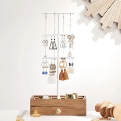 Best SONGMICS Portant 3 barres Blanc