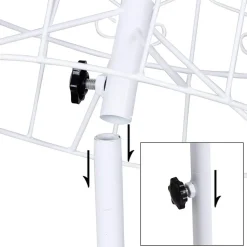 Hot SONGMICS Portant à vêtements argent