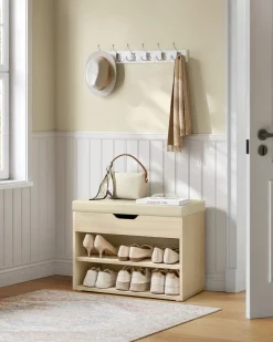 Flash Sale SONGMICS Portant à vêtements avec roulettes en acier noir