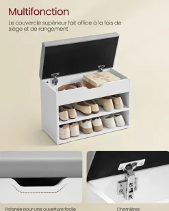 Flash Sale SONGMICS Portant à vêtements avec roulettes en acier noir