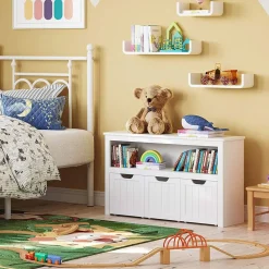 Best Sale SONGMICS Portant à vêtements avec étagère à 3 niveaux grège et noir Grège + Noir