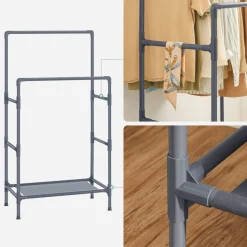 Outlet SONGMICS Portant à vêtements double