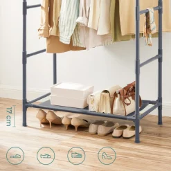 Outlet SONGMICS Portant à vêtements double