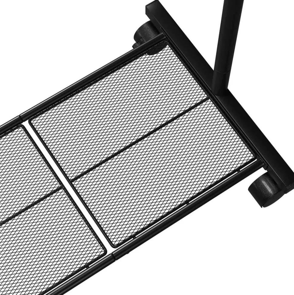 Clearance SONGMICS Portant à vêtements mobile Noir