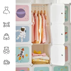 New SONGMICS Portant à vêtements Noir