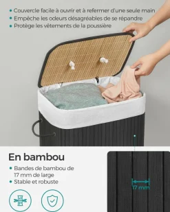 Discount SONGMICS Portant roulettes industriel Brun Vintage Noir