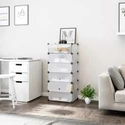 Fashion SONGMICS Portant tringle étagère