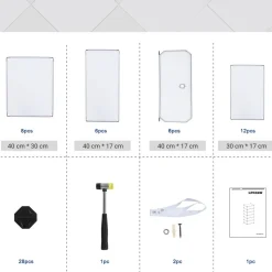 Fashion SONGMICS Portant tringle étagère