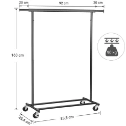 Fashion SONGMICS Portant vêtements charge 70 kg