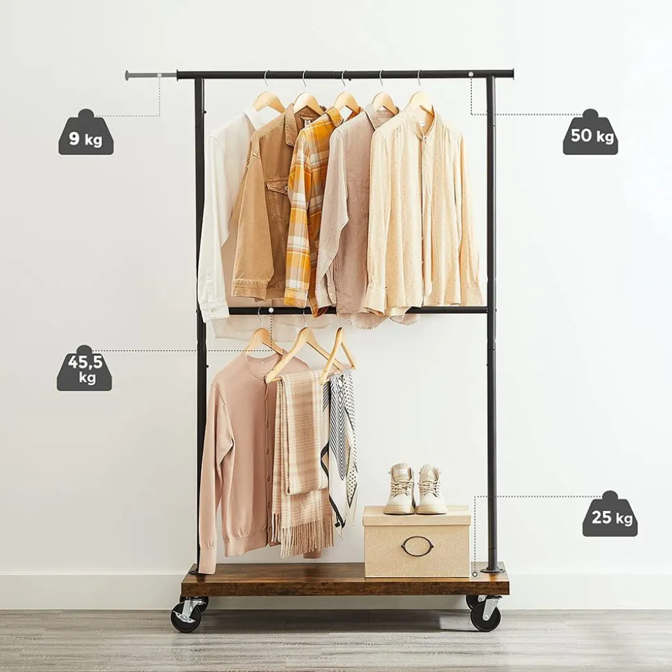 Outlet SONGMICS Portant vêtements industriel