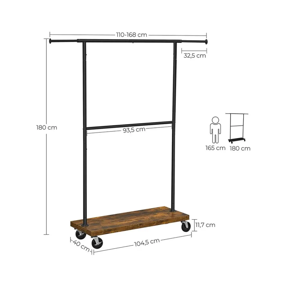 Outlet SONGMICS Portant vêtements industriel