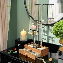 New SONGMICS Porte-bijoux 2-en-1