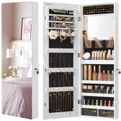 New SONGMICS Porte-bijoux en métal avec plateau doré