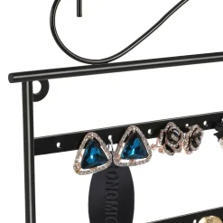 Best SONGMICS Porte-bijoux suspendable noir Blanc