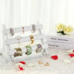 Best SONGMICS Porte-bracelets 3 niveaux blanc