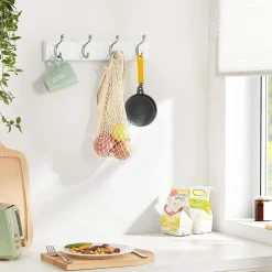 Hot SONGMICS Porte-manteau 4 crochets