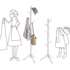 Cheap SONGMICS Porte-manteau arbre Blanc