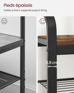 Store SONGMICS Porte-manteau 3-en-1