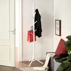 Shop SONGMICS Portemanteau en bois massif