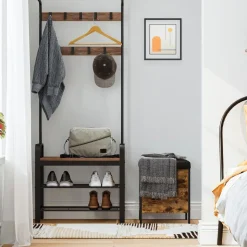 Online SONGMICS Portemanteau marron noisette