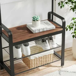 Online SONGMICS Portemanteau marron noisette