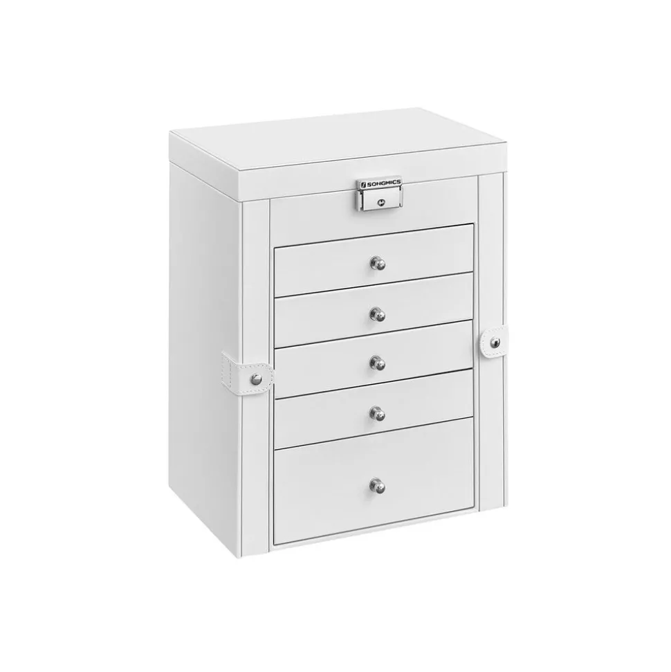 Fashion SONGMICS Portemanteau mural avec étagère de rangement