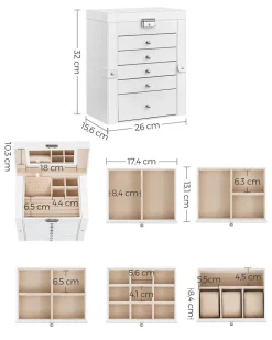 Fashion SONGMICS Portemanteau mural avec étagère de rangement