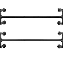 Store SONGMICS Portemanteau mural tuyaux Noir