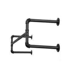 Store SONGMICS Portemanteau mural tuyaux Noir